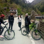 Biking down Jiajin shan