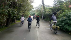 Biking out of Chengdu